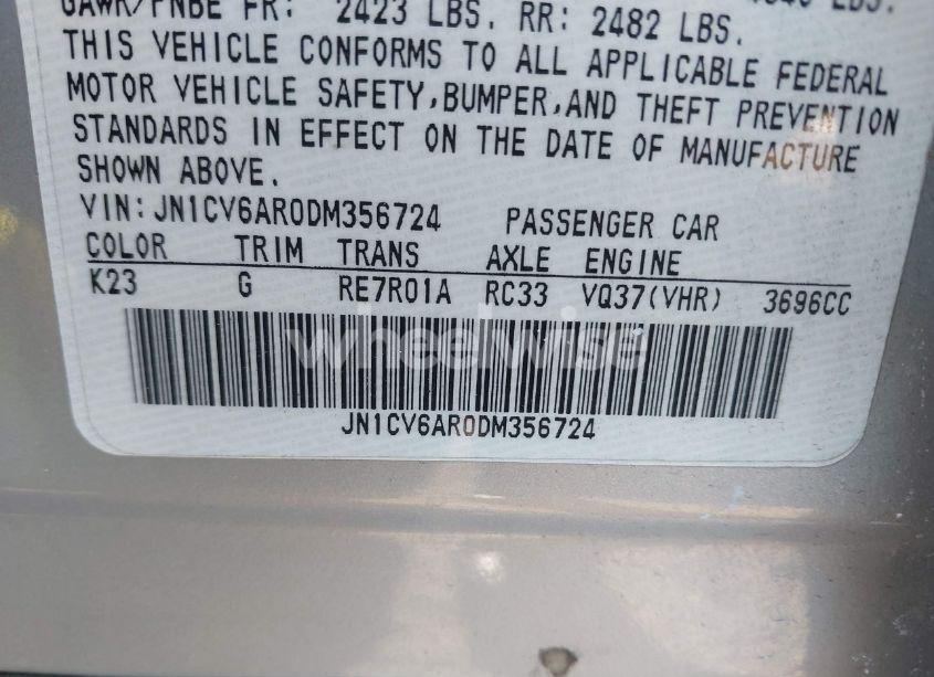 Photo 9 of 2013 Infiniti G37x (VIN JN1CV6AR0DM356724)