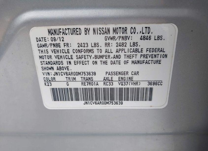 Photo 9 of 2013 Infiniti G37x (VIN JN1CV6AR0DM753639)