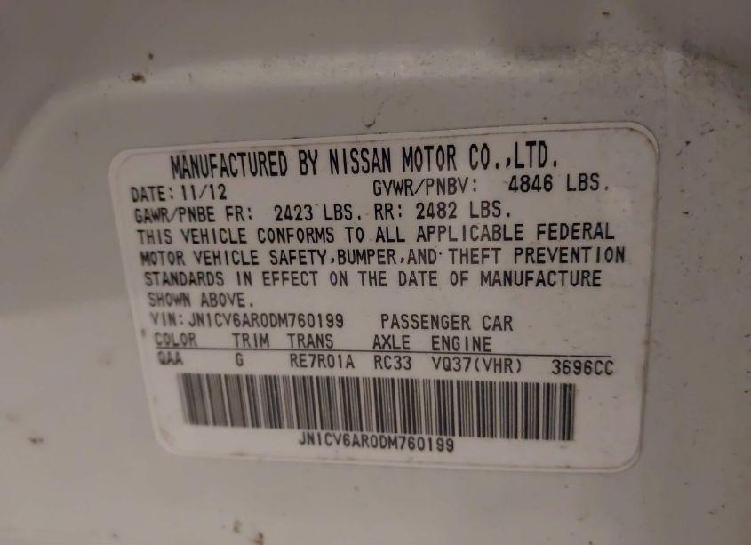 Photo 9 of 2013 Infiniti G37x (VIN JN1CV6AR0DM760199)