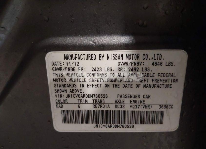 Photo 9 of 2013 Infiniti G37x (VIN JN1CV6AR0DM760526)