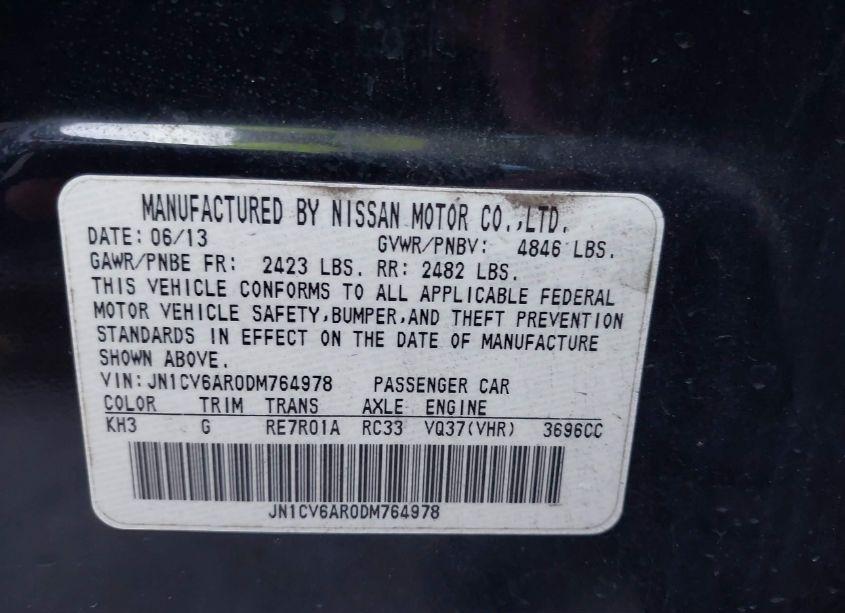 Photo 9 of 2013 Infiniti G37x (VIN JN1CV6AR0DM764978)