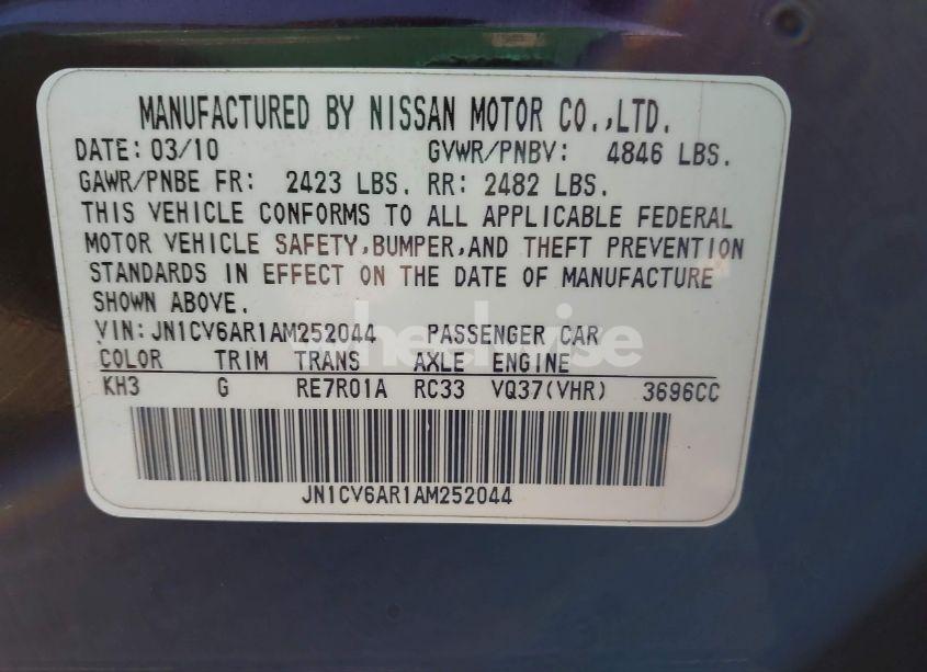 Photo 9 of 2010 Infiniti G37x (VIN JN1CV6AR1AM252044)