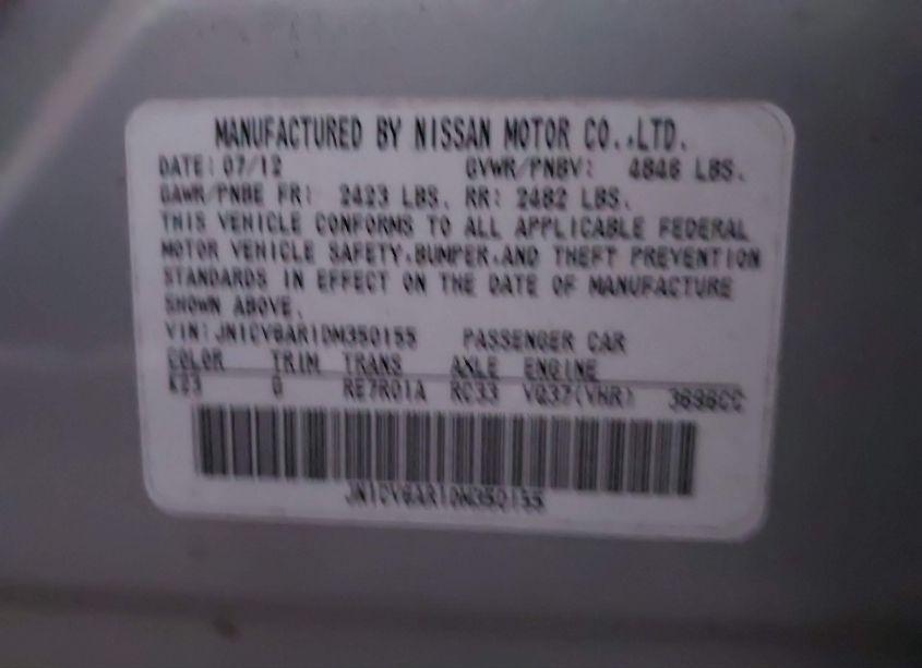 Photo 9 of 2013 Infiniti G37x (VIN JN1CV6AR1DM350155)