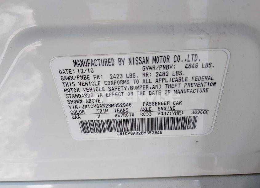 Photo 9 of 2011 Infiniti G37x (VIN JN1CV6AR2BM352946)