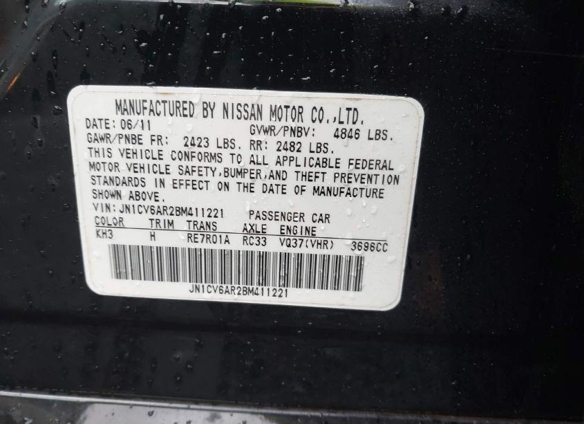 Photo 9 of 2011 Infiniti G37x (VIN JN1CV6AR2BM411221)