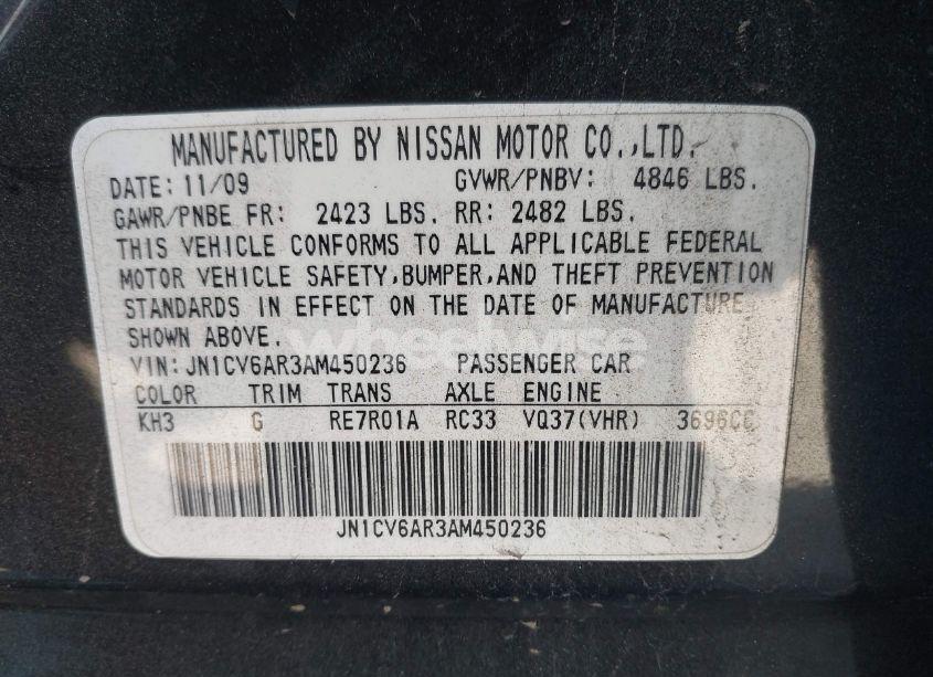 Photo 9 of 2010 Infiniti G37x (VIN JN1CV6AR3AM450236)