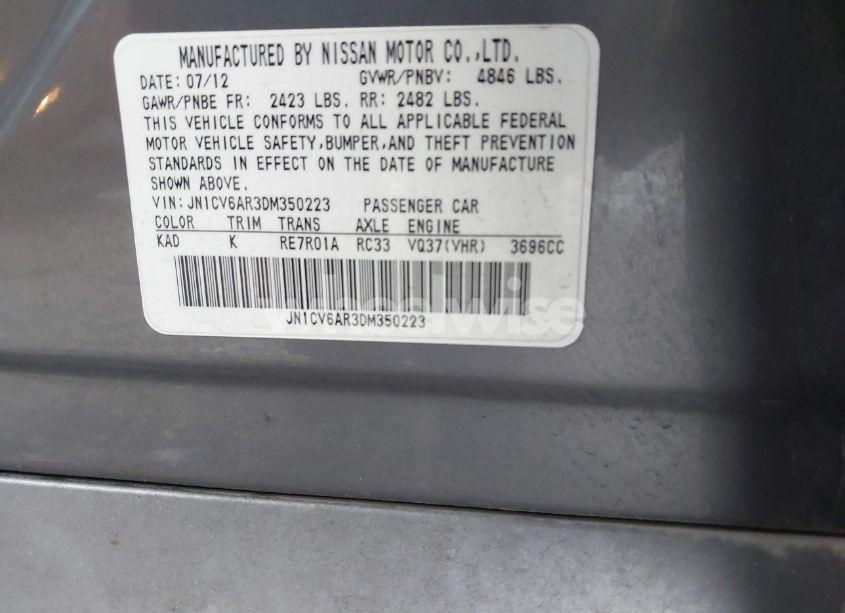 Photo 9 of 2013 Infiniti G37x (VIN JN1CV6AR3DM350223)