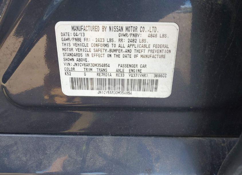 Photo 9 of 2013 Infiniti G37x (VIN JN1CV6AR3DM354854)