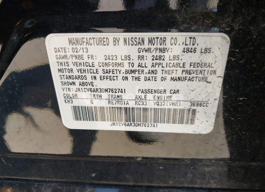 Photo 9 of 2013 Infiniti G37x (VIN JN1CV6AR3DM762741)