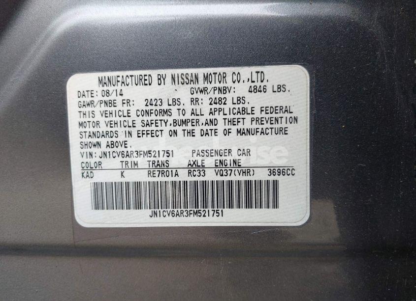 Photo 9 of 2015 Infiniti Q40 N/A (VIN JN1CV6AR3FM521751)