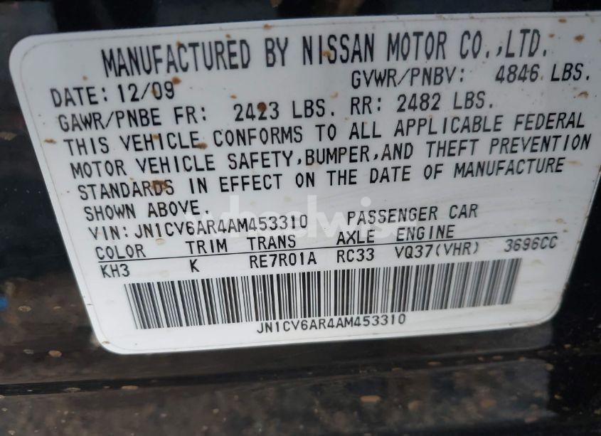 Photo 9 of 2010 Infiniti G37x (VIN JN1CV6AR4AM453310)