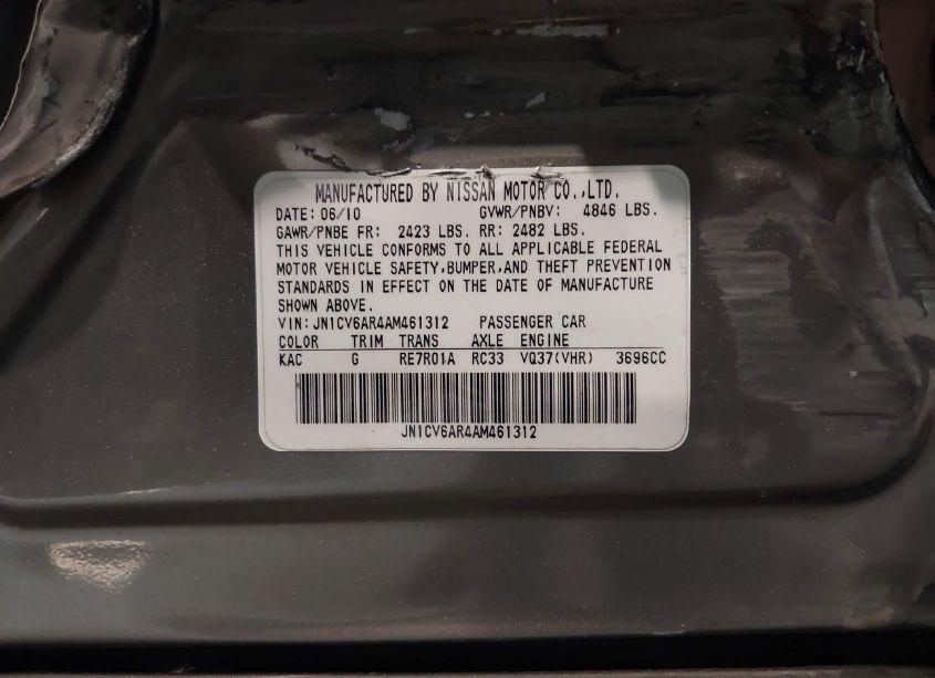 Photo 9 of 2010 Infiniti G37x (VIN JN1CV6AR4AM461312)