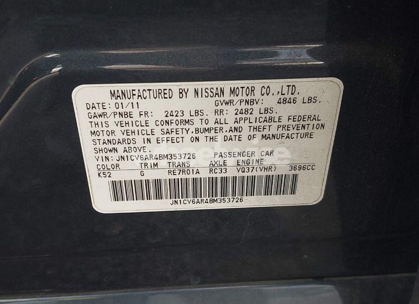 Photo 9 of 2011 Infiniti G37x (VIN JN1CV6AR4BM353726)