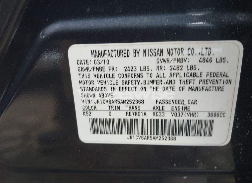 Photo 9 of 2010 Infiniti G37x (VIN JN1CV6AR5AM252368)