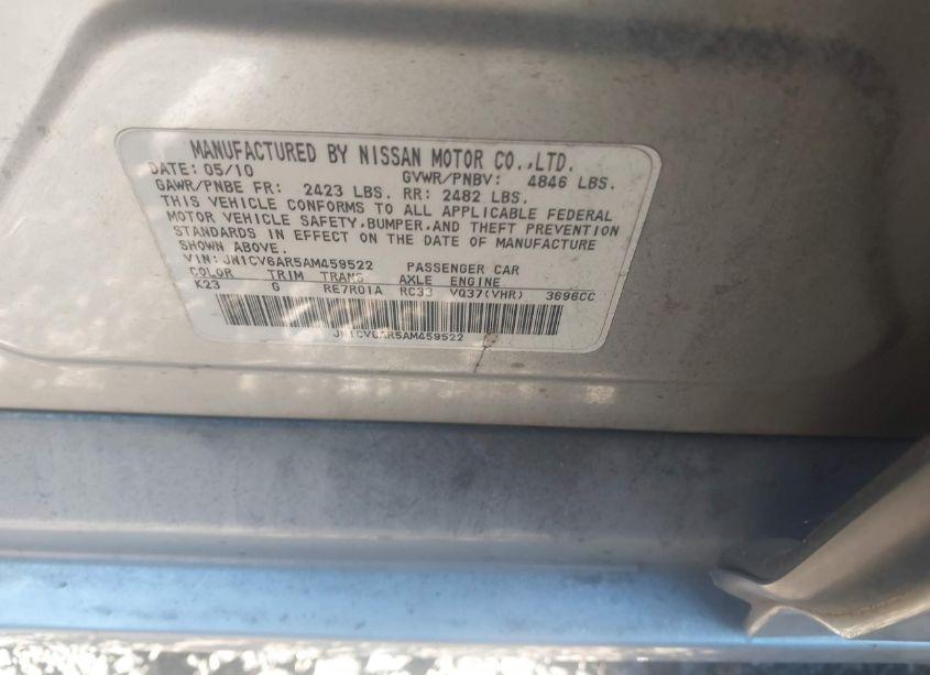 Photo 9 of 2010 Infiniti G37x (VIN JN1CV6AR5AM459522)