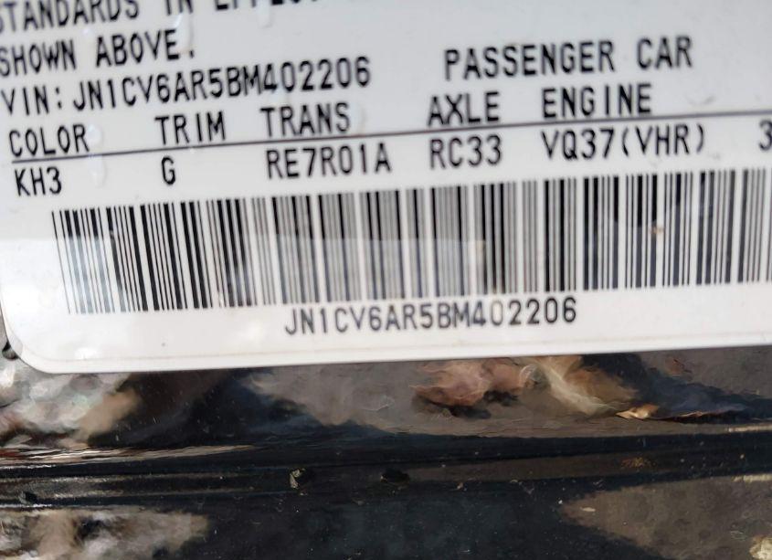 Photo 9 of 2011 Infiniti G37x (VIN JN1CV6AR5BM402206)