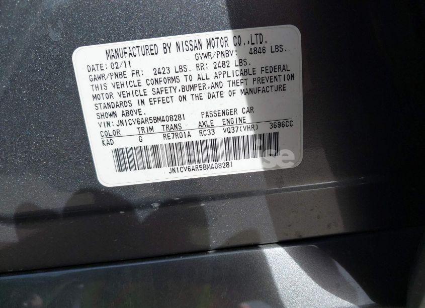 Photo 9 of 2011 Infiniti G37x (VIN JN1CV6AR5BM408281)