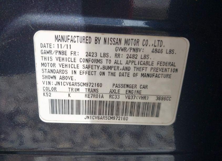 Photo 9 of 2012 Infiniti G37x (VIN JN1CV6AR5CM972160)