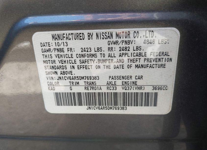 Photo 9 of 2013 Infiniti G37x (VIN JN1CV6AR5DM769383)