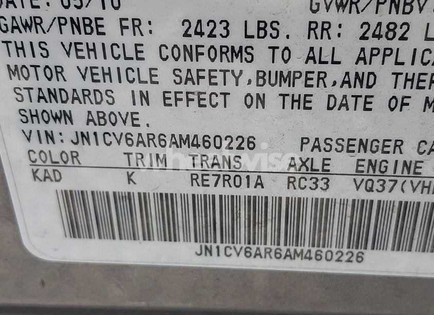 Photo 9 of 2010 Infiniti G37x (VIN JN1CV6AR6AM460226)