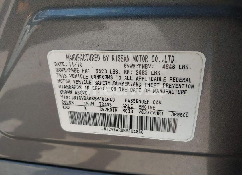 Photo 9 of 2011 Infiniti G37x (VIN JN1CV6AR6BM404840)