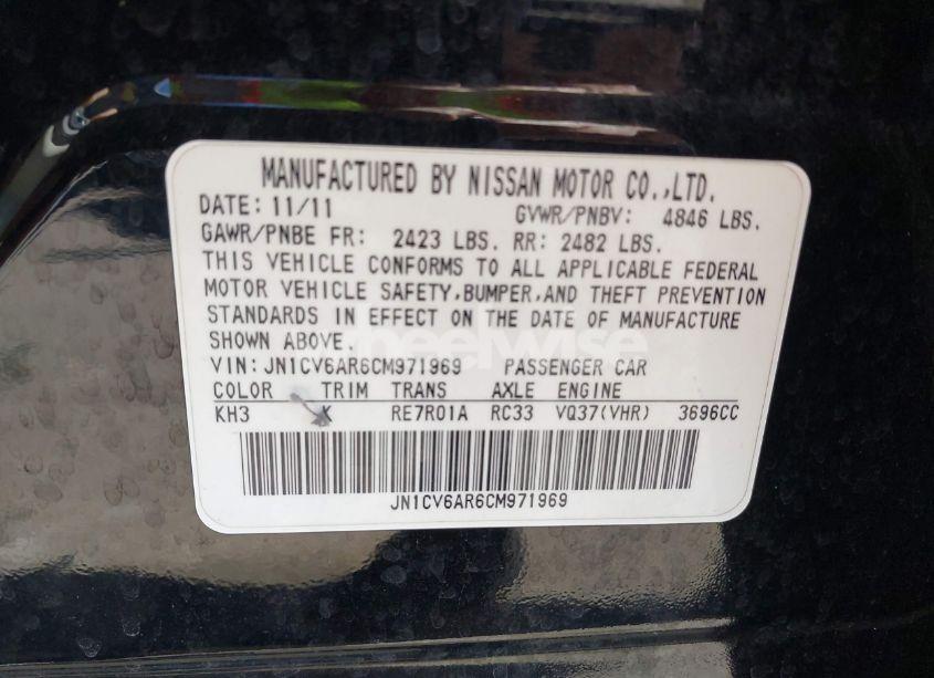 Photo 9 of 2012 Infiniti G37x (VIN JN1CV6AR6CM971969)