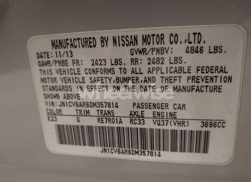 Photo 9 of 2013 Infiniti G37x (VIN JN1CV6AR6DM357814)