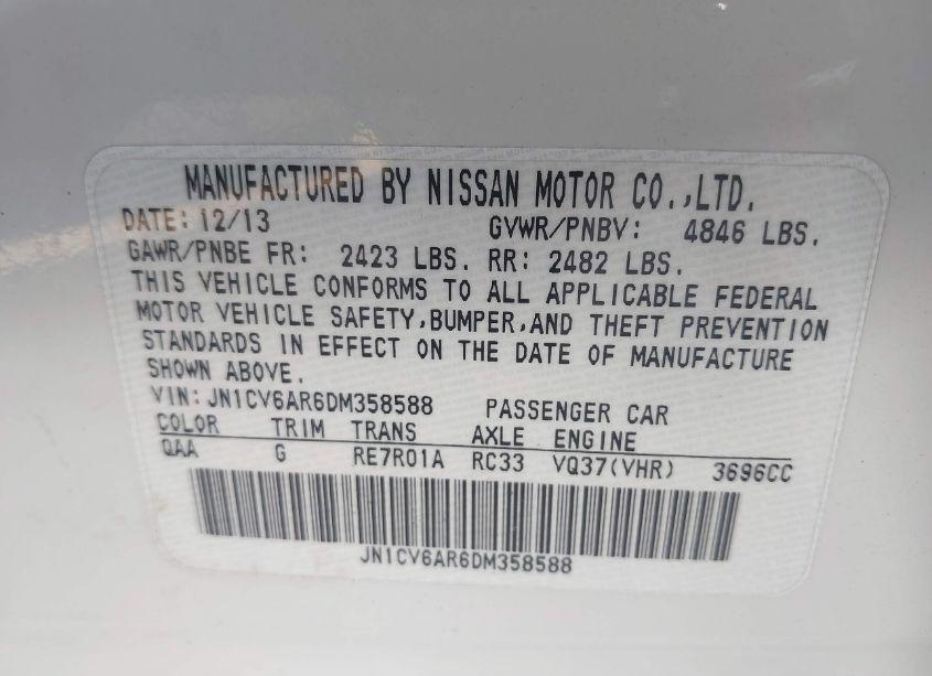 Photo 9 of 2013 Infiniti G37x (VIN JN1CV6AR6DM358588)