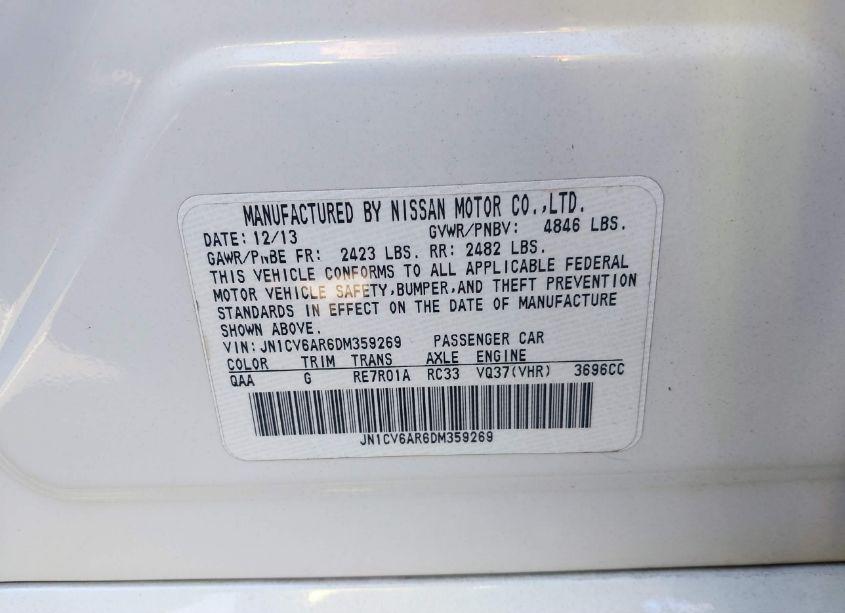 Photo 9 of 2013 Infiniti G37x (VIN JN1CV6AR6DM359269)