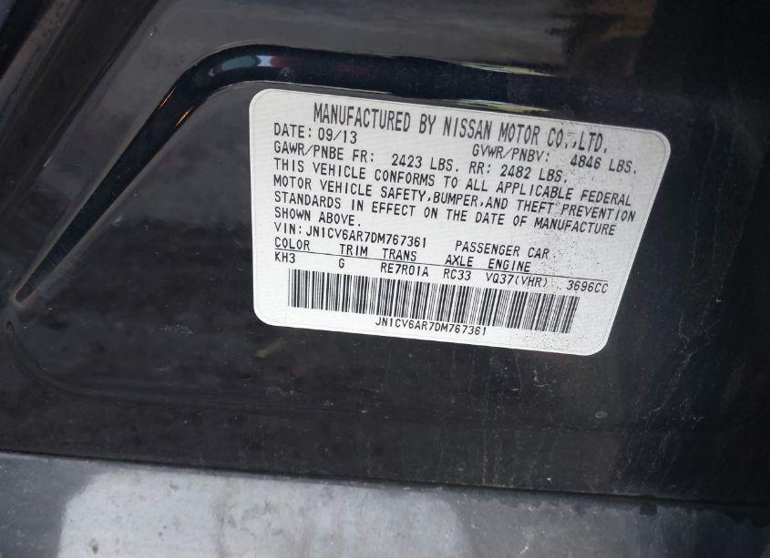 Photo 9 of 2013 Infiniti G37x (VIN JN1CV6AR7DM767361)