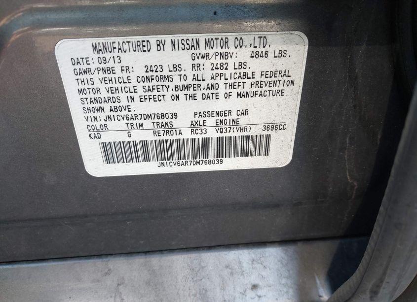 Photo 9 of 2013 Infiniti G37x (VIN JN1CV6AR7DM768039)