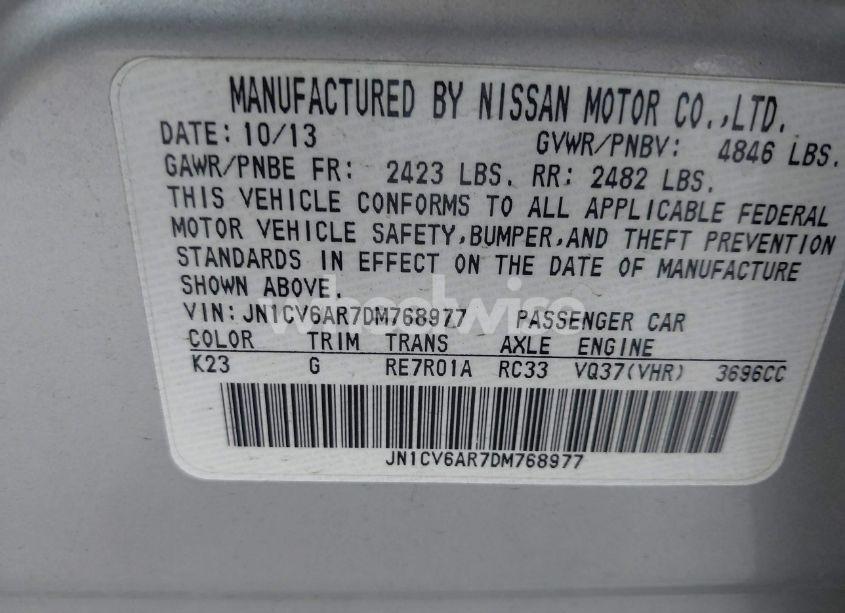 Photo 9 of 2013 Infiniti G37x (VIN JN1CV6AR7DM768977)
