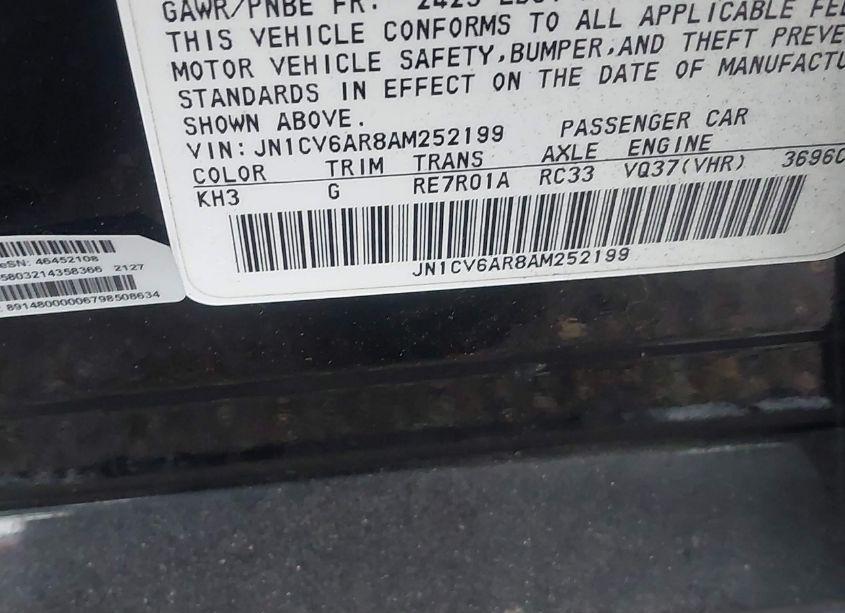 Photo 9 of 2010 Infiniti G37x (VIN JN1CV6AR8AM252199)