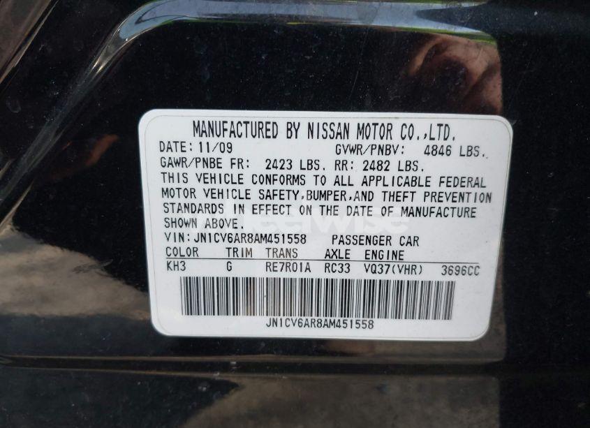 Photo 9 of 2010 Infiniti G37x (VIN JN1CV6AR8AM451558)