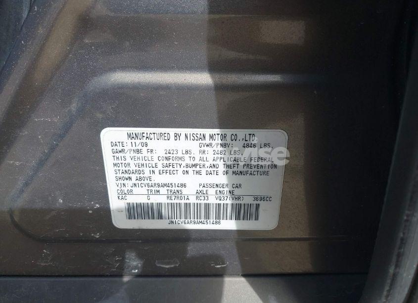 Photo 9 of 2010 Infiniti G37x (VIN JN1CV6AR9AM451486)