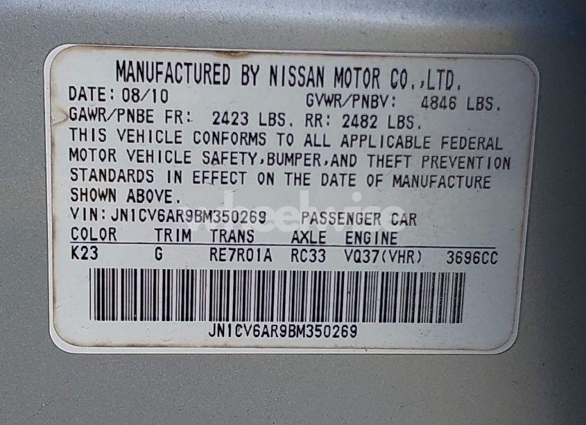 Photo 9 of 2011 Infiniti G37x (VIN JN1CV6AR9BM350269)