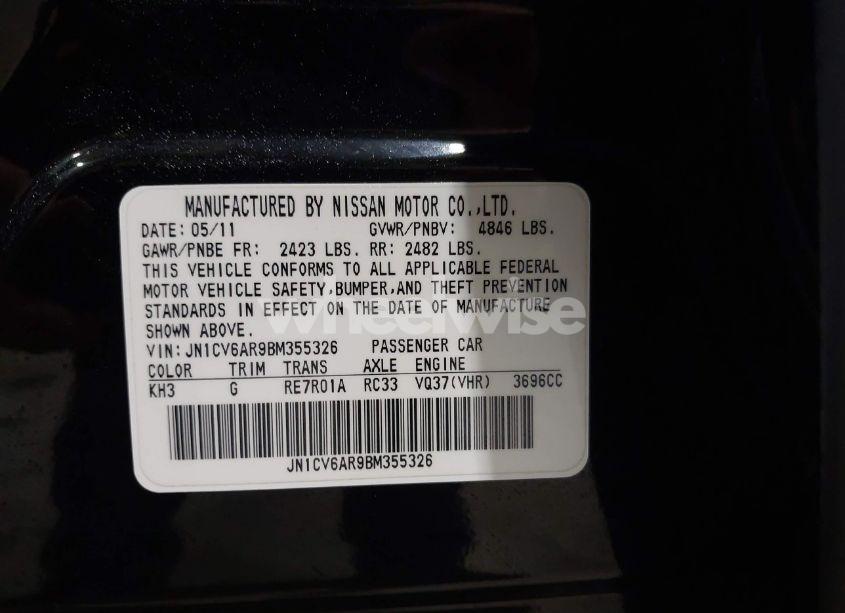 Photo 9 of 2011 Infiniti G37x (VIN JN1CV6AR9BM355326)