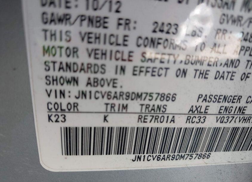 Photo 17 of 2013 Infiniti G37x (VIN JN1CV6AR9DM757866)