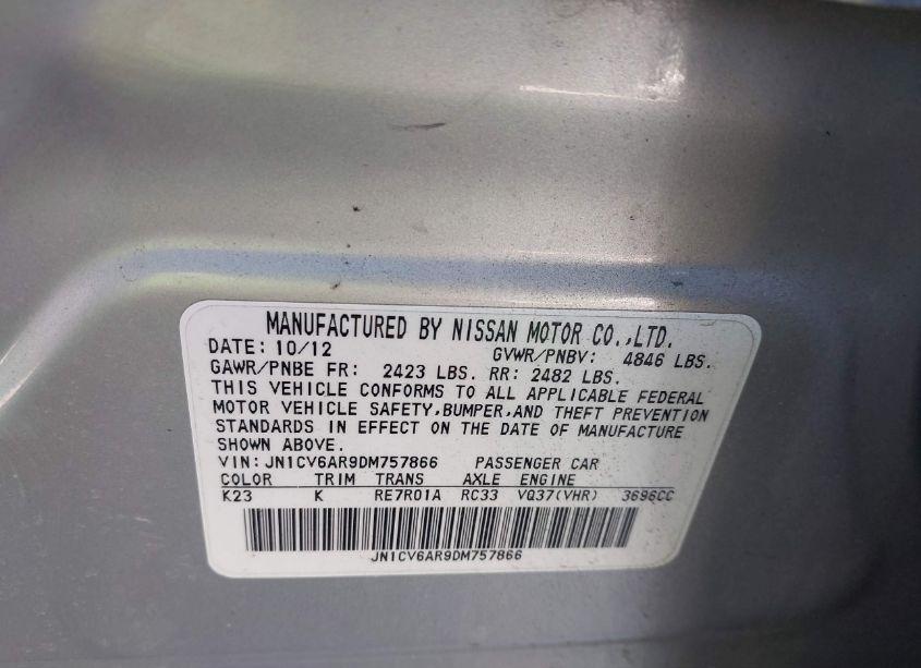 Photo 9 of 2013 Infiniti G37x (VIN JN1CV6AR9DM757866)