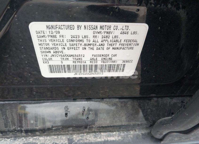 Photo 9 of 2010 Infiniti G37x (VIN JN1CV6ARXAM454512)