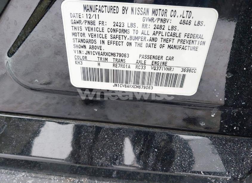 Photo 9 of 2012 Infiniti G37 X (VIN JN1CV6ARXCM679063)