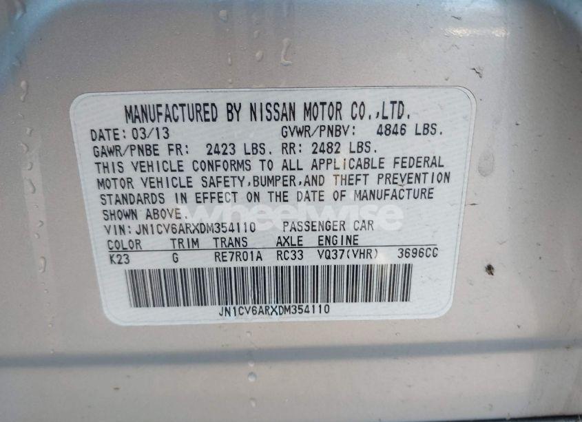 Photo 9 of 2013 Infiniti G37x (VIN JN1CV6ARXDM354110)