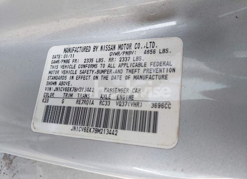 Photo 9 of 2011 Infiniti G37 JOURNEY (VIN JN1CV6EK7BM213442)