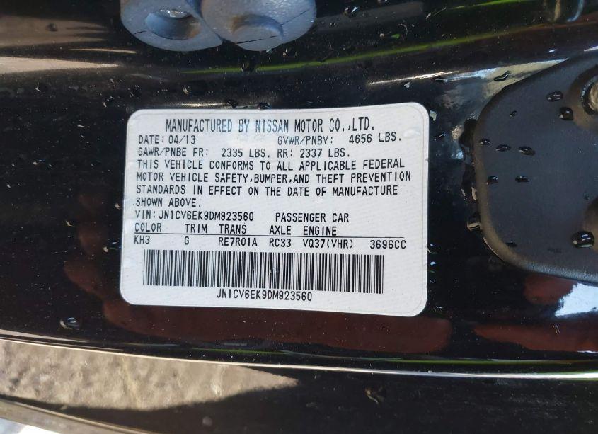 Photo 9 of 2013 Infiniti G37 JOURNEY (VIN JN1CV6EK9DM923560)