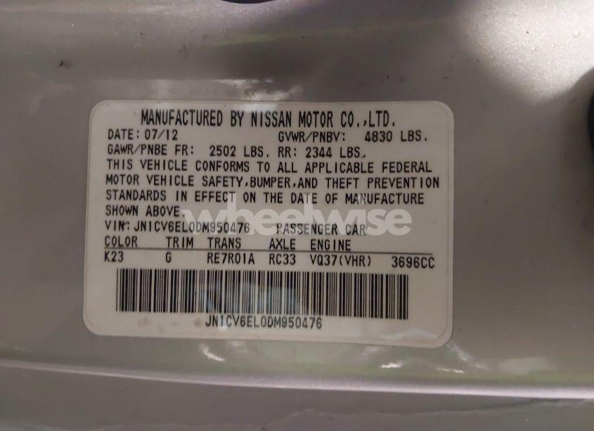 Photo 9 of 2013 Infiniti G37x (VIN JN1CV6EL0DM950476)