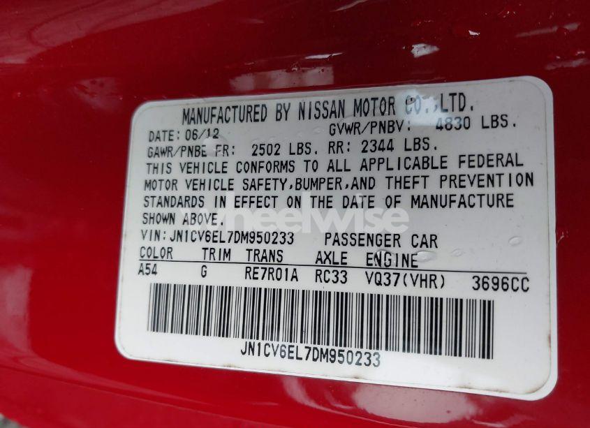 Photo 9 of 2013 Infiniti G37x (VIN JN1CV6EL7DM950233)