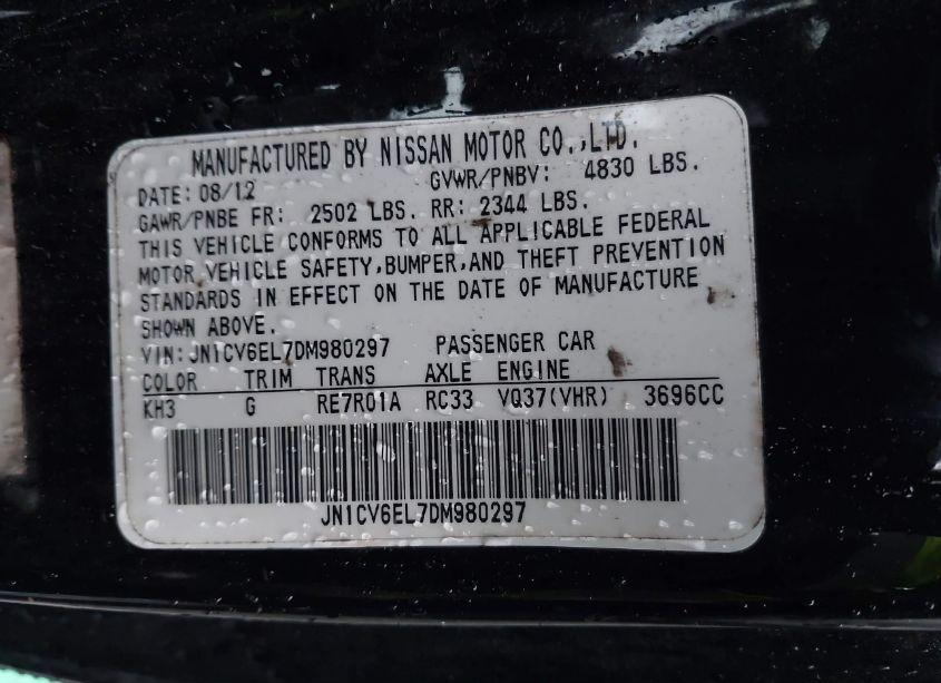 Photo 9 of 2013 Infiniti G37x (VIN JN1CV6EL7DM980297)