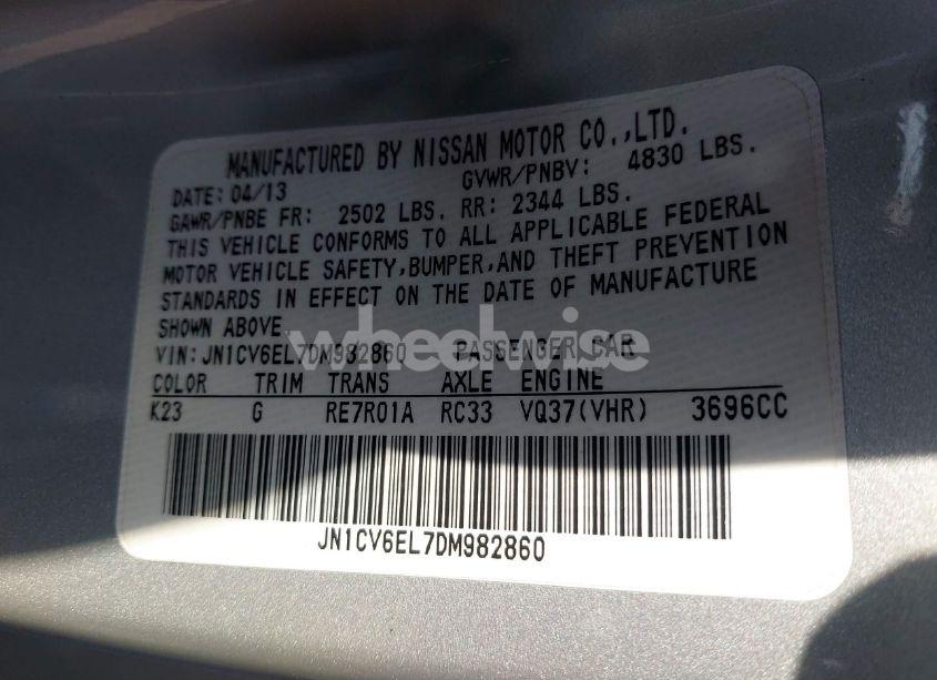 Photo 9 of 2013 Infiniti G37x (VIN JN1CV6EL7DM982860)