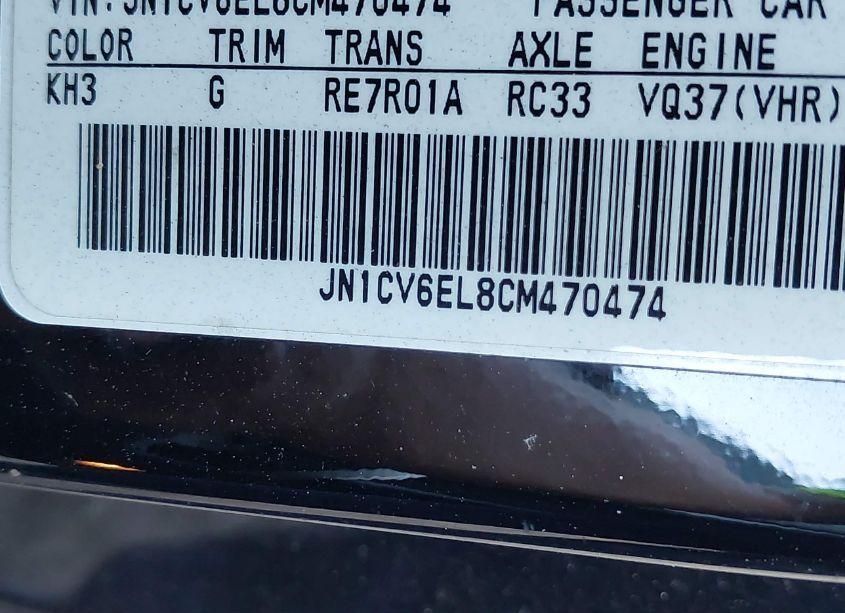 Photo 9 of 2012 Infiniti G37x (VIN JN1CV6EL8CM470474)