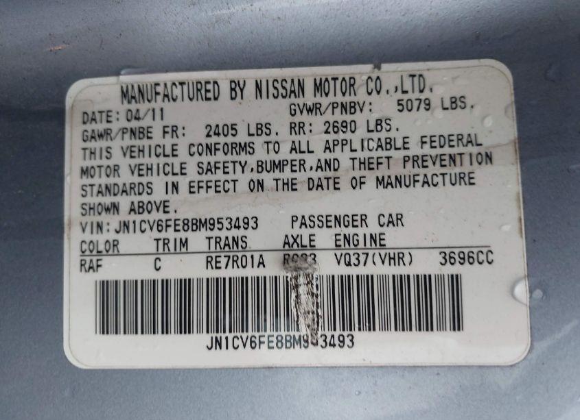 Photo 9 of 2011 Infiniti G37 (VIN JN1CV6FE8BM953493)